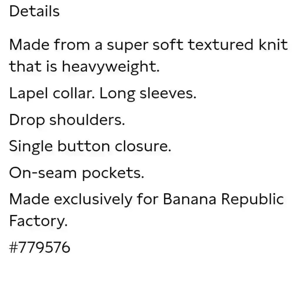 Banana Republic Textured Cocoon Jacket- Coat - Picture 5 of 16